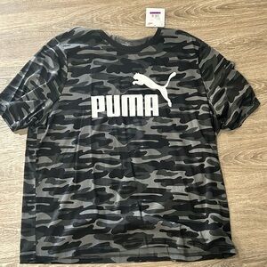 PUMA Men's Gray Camo Tee